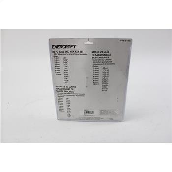 Evercraft 22 PC Ball End HEX Key Set