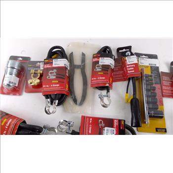 EverStart Top Post Battery Cable, Battery Post And Terminal Cleaner, And More, 11 Pieces