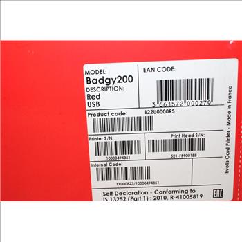 Evolis Badgy200 Plastic ID Card Printer
