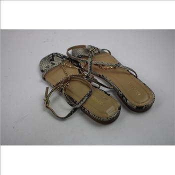 Express Black/White Sandals, Size 9