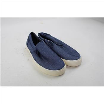 Express Blue Polka Dot Slip-On Shoes, Men's Size 9