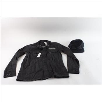 Express Collared Shirt & Hat, 2 Pieces