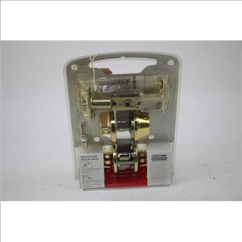 EZ Set Combo Pack Keyed Entry Knob & Deadbolt, Gold, CS300TG-GN-US3