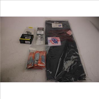 E-Z Up 10' Cover Bag, Micro Torch, Bluetooth Headset, Screws, And More, 7 Pieces