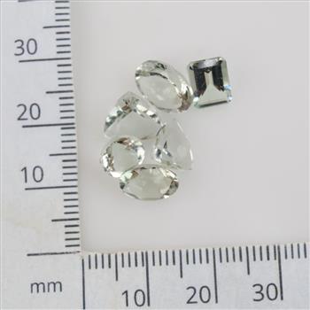 Faceted Loose Jewelry Craft Stones, 4+ Stones