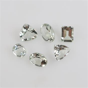 Faceted Loose Jewelry Craft Stones, 4+ Stones