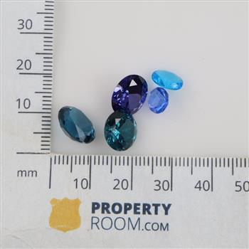 Faceted Loose Jewelry Craft Stones, 5 Stones