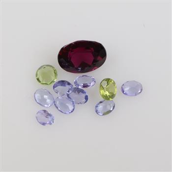 Faceted Loose Jewelry Craft Stones, 7+ Pieces