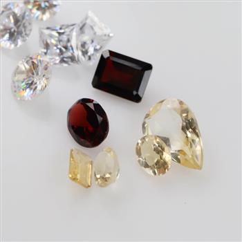 Faceted Loose Jewelry Craft Stones, 8+ Stones