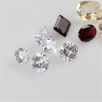 Faceted Loose Jewelry Craft Stones, 8+ Stones