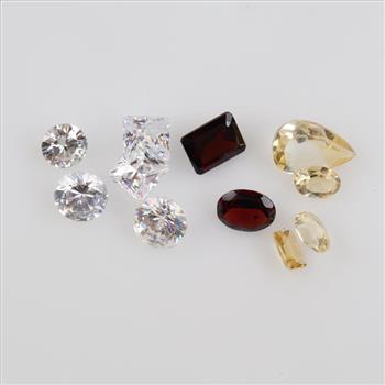 Faceted Loose Jewelry Craft Stones, 8+ Stones