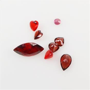 Faceted Loose Ruby And Spinel Craft Stones