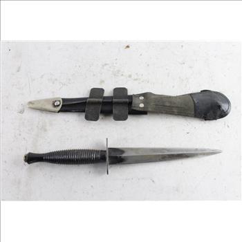 Fairbairn sykes commando fighting knife with sheath