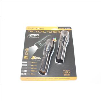 Farpoint LED Tactical Flashlight 350 Lumens Pack Of 2