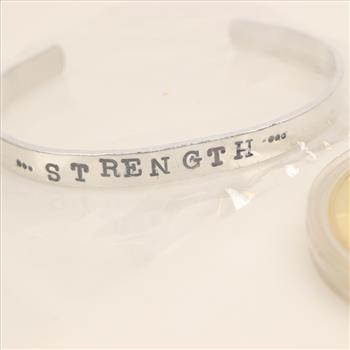 Fashion Cuff Bracelet, And Token, 2 Pieces