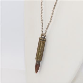 Fashion Necklace With Bullet Pendant