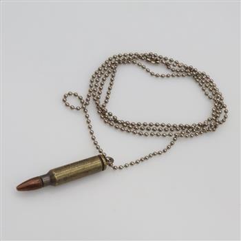 Fashion Necklace With Bullet Pendant