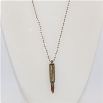 Fashion Necklace With Bullet Pendant