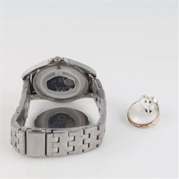 Fashion Ring And Watch, 2 Pieces