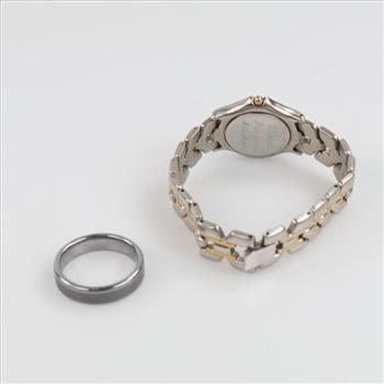 Fashion Ring And Watch, 2 Pieces