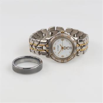 Fashion Ring And Watch, 2 Pieces