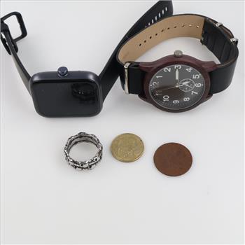 Fashion Ring Watches And Foreign Currency, 5 Pieces