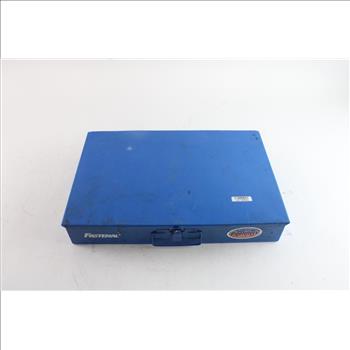 Fastenal Metal Box With Assorted Hardware, 10+ Pieces