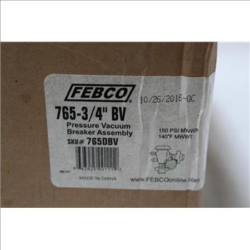 FEBCO 765 3/4' Pressure Vacuum Breaker Assembly
