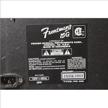 Fender Frontman 15G Guitar Amplifier