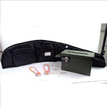 Fieldline Pro Series Rifle Case, Ammo Storage Box, And Cable Gun Locks, 4 Pieces