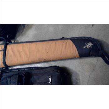 Fieldline Tactical Rifle Bag, Tan Rifle Bag, And Samsonite Rolling Briefcase, 3 Pieces