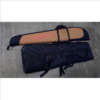 Fieldline Tactical Rifle Bag, Tan Rifle Bag, And Samsonite Rolling Briefcase, 3 Pieces