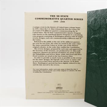 Fifty State Commemorative Quarters Collection Booklet, 51 Coins