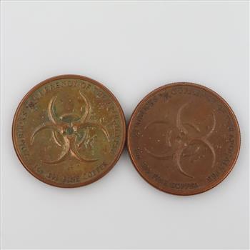 Fine Copper 1 Oz. Round, 2 Pieces