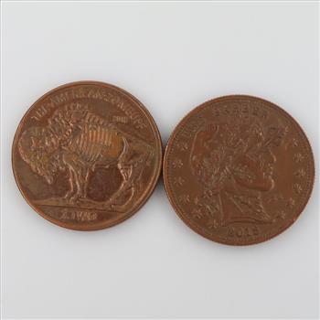 Fine Copper 1 Oz. Round, 2 Pieces