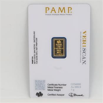 Fine Gold PAMP Suisse 1g Bar