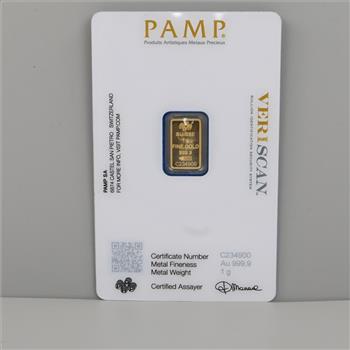 Fine Gold PAMP Suisse 1g Bar