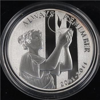 Fine Silver 2001-2011 "Always Remember" 9/11 10th Anniversary 1oz