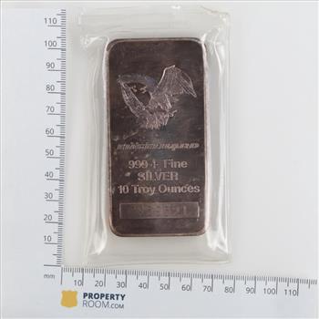 Fine Silver Engelhard 10 Troy Oz Bar