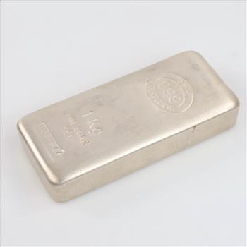 Fine Silver JBR Recovery LTD. 1kg Bar