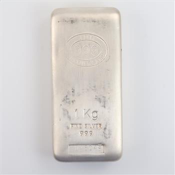 Fine Silver JBR Recovery LTD. 1kg Bar