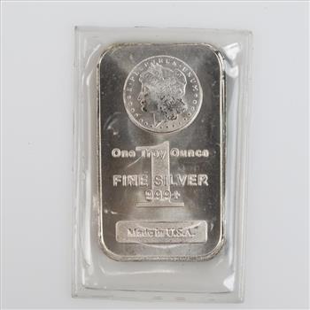 Fine Silver Morgan Dollar 1 Troy Oz Bar