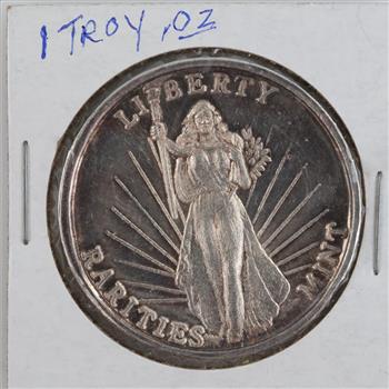 Fine Silver Rarities Mint Liberty 1 Troy Oz Round