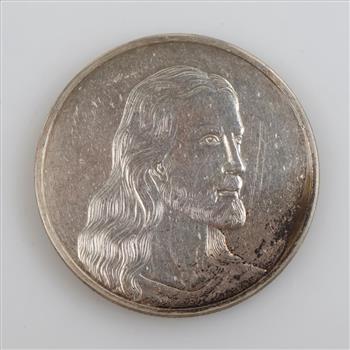 Fine Silver Religious Token