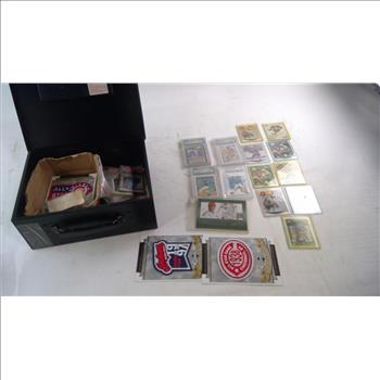 First Alert Lock Box With Sports Cards, 10+ Pieces