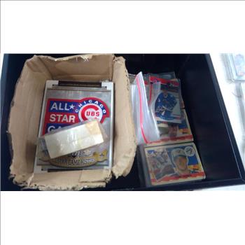 First Alert Lock Box With Sports Cards, 10+ Pieces