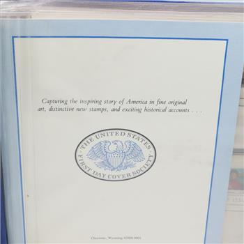 First Day Of Issue Stamps In Book, 12+ Pieces