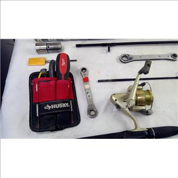 Fishing Rods 2 Pieces And  Misc Tools