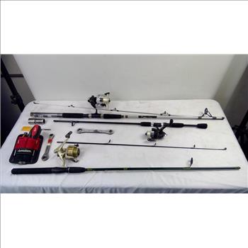 Fishing Rods 2 Pieces And  Misc Tools