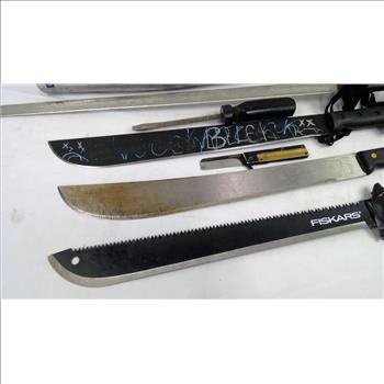 Fiskars Machete, Easton Baseball Bat, Popular Mechanics Screwdriver, And More, 6 Pieces